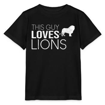 Type Lion Saying - Stanley/Stella MINI CREATOR Kids’ T-Shirt - black - Front - Mikhail (115cm)
