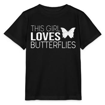 Fille Butterfly Dicton - T-shirt bio MINI CREATOR Stanley/Stella Enfant - noir - Devant - Mikhail (115cm)