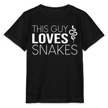 Typ Schlange Spruch - Stanley/Stella Kinder T-Shirt MINI CREATOR  - Schwarz - Vorne - Mikhail (115cm)