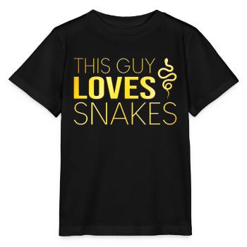 Type Snake Saying - Stanley/Stella MINI CREATOR Kids’ T-Shirt - black - Front - Mikhail (115cm)
