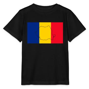 Rumänien - Stanley/Stella Kinder T-Shirt MINI CREATOR  - Schwarz - Vorne - Mikhail (115cm)