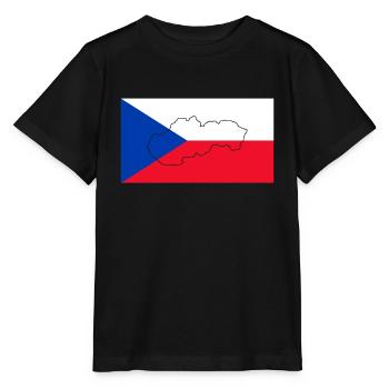 Tschechien Flagge - Stanley/Stella Kinder T-Shirt MINI CREATOR  - Schwarz - Vorne - Mikhail (115cm)