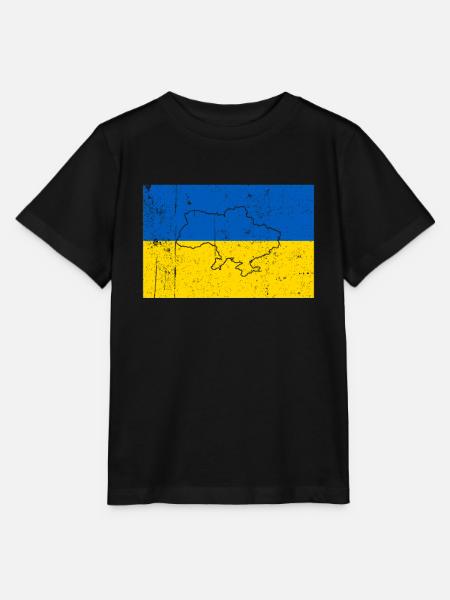 Ukraine Flagge - Stanley/Stella Kinder T-Shirt MINI CREATOR - Schwarz