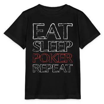 Manger Sleep Poker - T-shirt bio MINI CREATOR Stanley/Stella Enfant - noir - Devant - Mikhail (115cm)