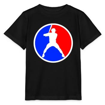 Baseball Logo - Stanley/Stella Kinder T-Shirt MINI CREATOR  - Schwarz - Vorne - Mikhail (115cm)