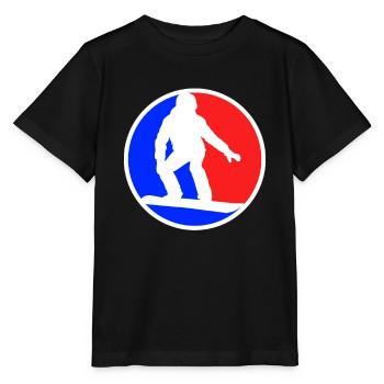 Snowboarding Logo - Stanley/Stella MINI CREATOR Kids’ T-Shirt - black - Front - Mikhail (115cm)