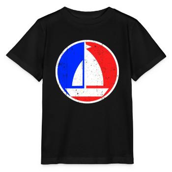 Segeln Logo - Stanley/Stella Kinder T-Shirt MINI CREATOR  - Schwarz - Vorne - Mikhail (115cm)