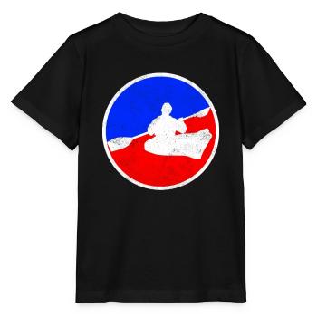 Kanusport Logo - Stanley/Stella Kinder T-Shirt MINI CREATOR  - Schwarz - Vorne - Mikhail (115cm)