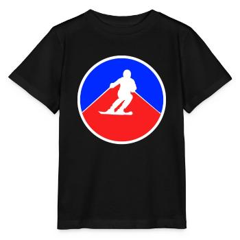 Ski Logo - Stanley/Stella Kinder T-Shirt MINI CREATOR  - Schwarz - Vorne - Mikhail (115cm)