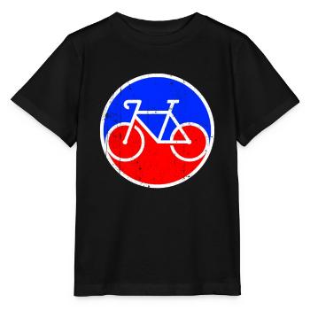 Fahrrad Logo - Stanley/Stella Kinder T-Shirt MINI CREATOR  - Schwarz - Vorne - Mikhail (115cm)