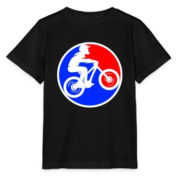 Mountainbike Logo - Stanley/Stella Kinder T-Shirt MINI CREATOR  - Schwarz - Vorne - Mikhail (115cm)