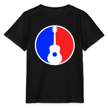 Gitarre Logo - Stanley/Stella Kinder T-Shirt MINI CREATOR  - Schwarz - Vorne - Mikhail (115cm)