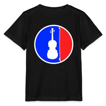 Violin Logo - Stanley/Stella MINI CREATOR Kids’ T-Shirt - black - Front - Mikhail (115cm)