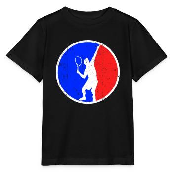 Tennis Logo - Stanley/Stella MINI CREATOR Kids’ T-Shirt - black - Front - Mikhail (115cm)