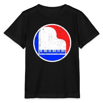 Klavier Logo - Stanley/Stella Kinder T-Shirt MINI CREATOR  - Schwarz - Vorne - Mikhail (115cm)