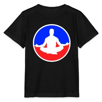 Meditation Logo - Stanley/Stella Kinder T-Shirt MINI CREATOR  - Schwarz - Vorne - Mikhail (115cm)