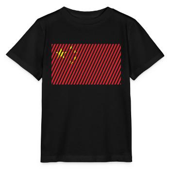 Drapeau de la Chine - T-shirt bio MINI CREATOR Stanley/Stella Enfant - noir - Devant - Mikhail (115cm)