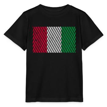 Drapeau italien - T-shirt bio MINI CREATOR Stanley/Stella Enfant - noir - Devant - Mikhail (115cm)