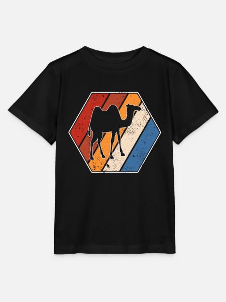Kamel Retro - Stanley/Stella Kinder T-Shirt MINI CREATOR  - Schwarz