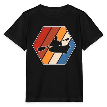 Kanusport Retro - Stanley/Stella Kinder T-Shirt MINI CREATOR  - Schwarz - Vorne - Mikhail (115cm)