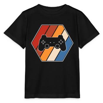 Gaming Retro - Stanley/Stella MINI CREATOR Kids’ T-Shirt - black - Front - Mikhail (115cm)
