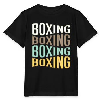 Boxing - Stanley/Stella MINI CREATOR Kids’ T-Shirt - black - Front - Mikhail (115cm)