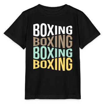 Boxing - Stanley/Stella MINI CREATOR Kids’ T-Shirt - black - Front - Mikhail (115cm)