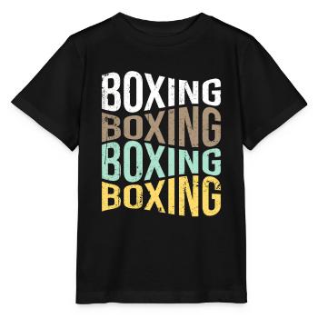 Boxing - Stanley/Stella MINI CREATOR Kids’ T-Shirt - black - Front - Mikhail (115cm)