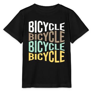 Bicyclette - T-shirt bio MINI CREATOR Stanley/Stella Enfant - noir - Devant - Mikhail (115cm)