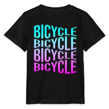 Bicyclette - T-shirt bio MINI CREATOR Stanley/Stella Enfant - noir - Devant - Mikhail (115cm)