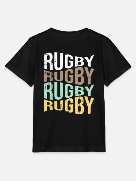 rugby - Stanley/Stella Kinder T-Shirt MINI CREATOR  - Schwarz