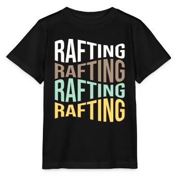rafting - Stanley/Stella MINI CREATOR Kids’ T-Shirt - black - Front - Mikhail (115cm)