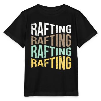 rafting - T-shirt bio MINI CREATOR Stanley/Stella Enfant - noir - Devant - Mikhail (115cm)