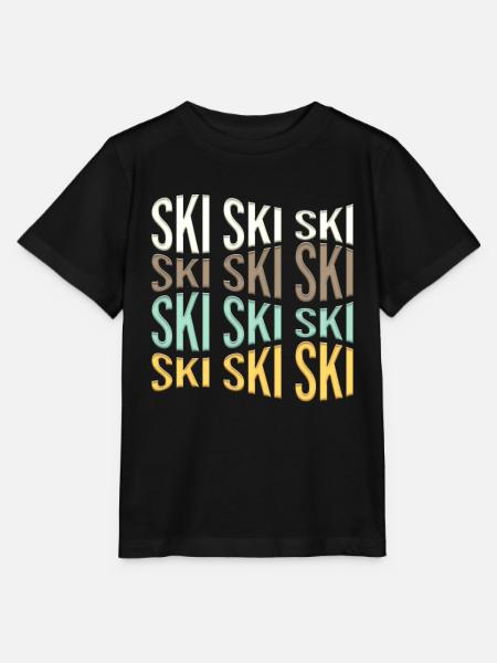 ski - Stanley/Stella Kinder T-Shirt MINI CREATOR - Schwarz