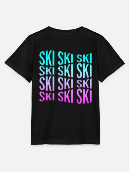 ski - Stanley/Stella Kinder T-Shirt MINI CREATOR - Schwarz