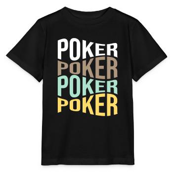 poker - Stanley/Stella MINI CREATOR Kids’ T-Shirt - black - Front - Mikhail (115cm)