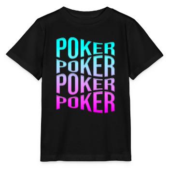 poker - Stanley/Stella MINI CREATOR Kids’ T-Shirt - black - Front - Mikhail (115cm)
