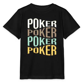 poker - Stanley/Stella MINI CREATOR Kids’ T-Shirt - black - Front - Mikhail (115cm)