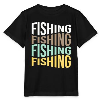 Angling - Stanley/Stella MINI CREATOR Kids’ T-Shirt - black - Front - Mikhail (115cm)