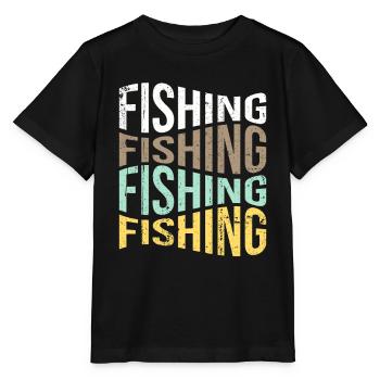 Angling - Stanley/Stella MINI CREATOR Kids’ T-Shirt - black - Front - Mikhail (115cm)