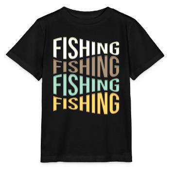 Angling - Stanley/Stella MINI CREATOR Kids’ T-Shirt - black - Front - Mikhail (115cm)