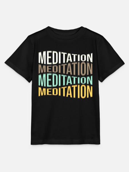 meditation - Stanley/Stella Kinder T-Shirt MINI CREATOR  - Schwarz