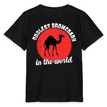 Dicton de dromadaire cool - T-shirt bio MINI CREATOR Stanley/Stella Enfant - noir - Devant - Mikhail (115cm)