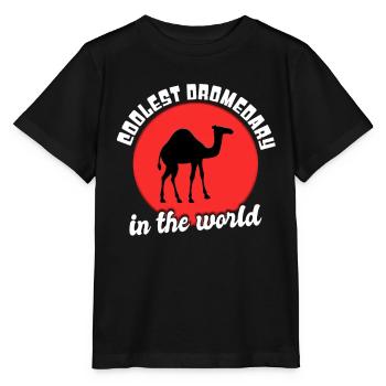 Dicton de dromadaire cool - T-shirt bio MINI CREATOR Stanley/Stella Enfant - noir - Devant - Mikhail (115cm)