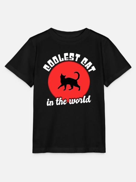 Coole Katze Spruch - Stanley/Stella Kinder T-Shirt MINI CREATOR - Schwarz