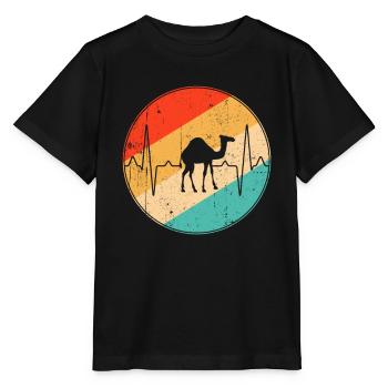 Dromedary Retro Heartbeat - Stanley/Stella MINI CREATOR Kids’ T-Shirt - black - Front - Mikhail (115cm)
