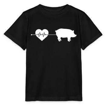 Battement de cœur de porc - T-shirt bio MINI CREATOR Stanley/Stella Enfant - noir - Devant - Mikhail (115cm)