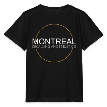 Dicton de Montréal - T-shirt bio MINI CREATOR Stanley/Stella Enfant - noir - Devant - Mikhail (115cm)