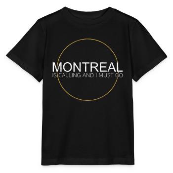 Dicton de Montréal - T-shirt bio MINI CREATOR Stanley/Stella Enfant - noir - Devant - Mikhail (115cm)