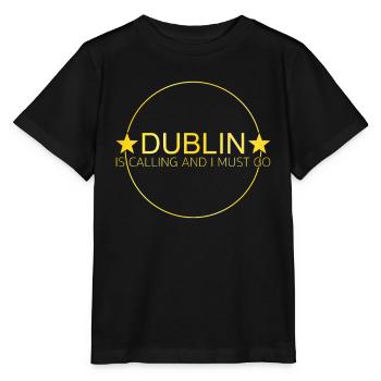 Dicton de Dublin - T-shirt bio MINI CREATOR Stanley/Stella Enfant - noir - Devant - Mikhail (115cm)